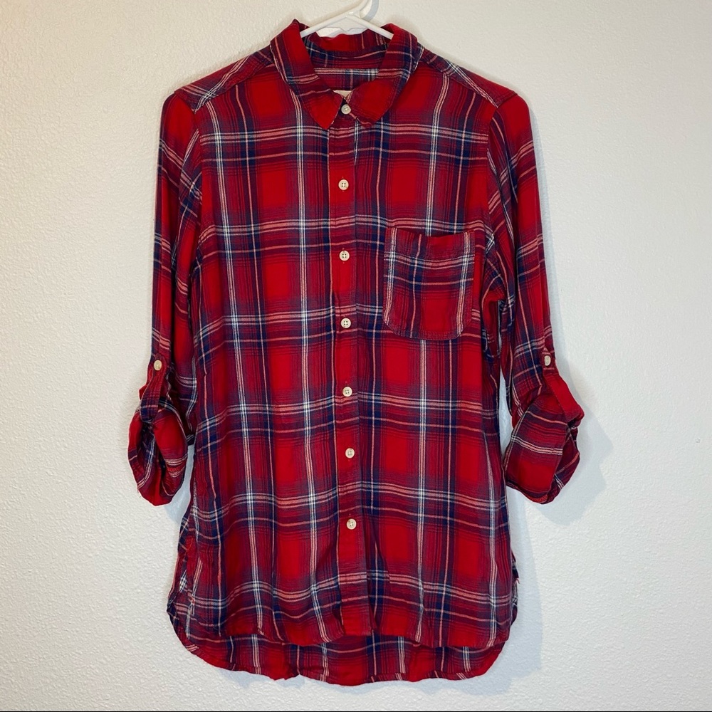 Mossimo red plaid shirt